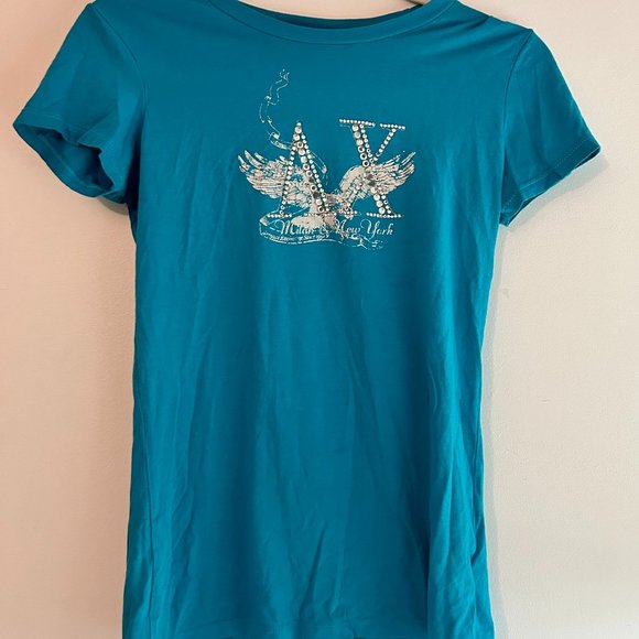 Bright Blue Armani Exchange T-Shirt - Picture 1 of 2